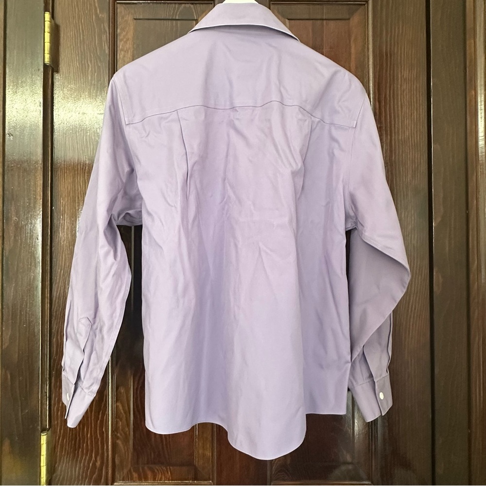 Talbots Wrinkle Resistant Lavender Button Shirt W… - image 2